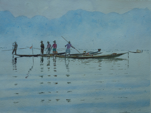 923 Fishing at Inle Lake od Clive Wilson Clive Wilson