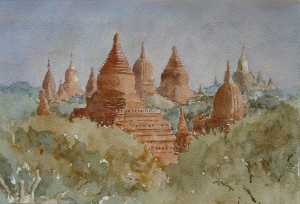 941 Bagan sunrise, towards Ananda od Clive Wilson Clive Wilson