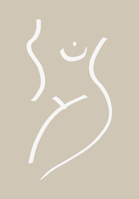 Body Sketch Sand od Graphic Collection
