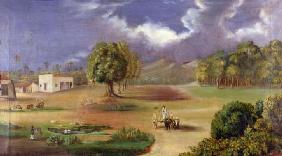 The Villa of San Pedro Alejandrino (oil on canvas)