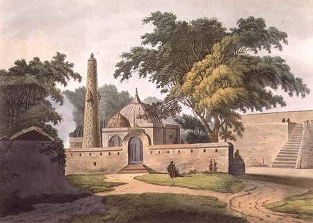The Burial Place of a Peer Zada, Anopther, plate 6 from 'Twenty Four Views in Hindostan' od Colonel Francis Swain Ward