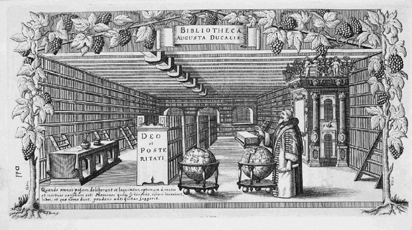 August von Brunswick-Lüneburg in his library od Conrad Buno