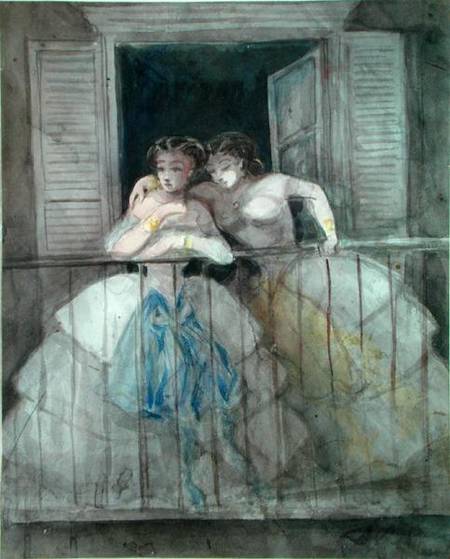 Girls on the Balcony od Constantin Guys