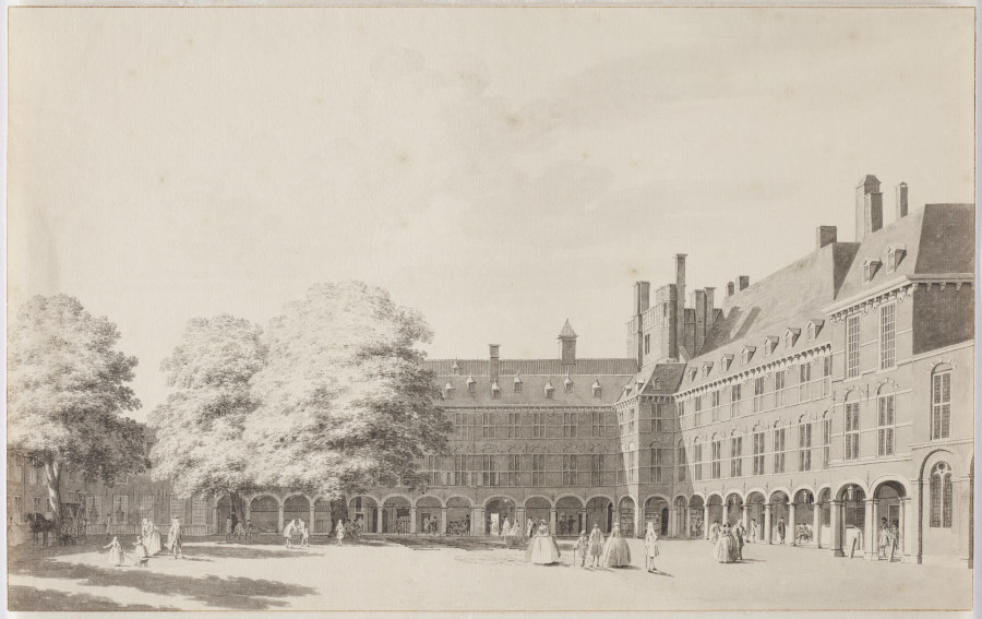 Der Binnenhof in Den Haag od Cornelis Pronk