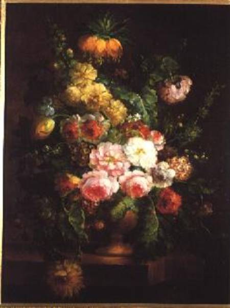 Urn with Flowers od Cornelis van Spaendonck