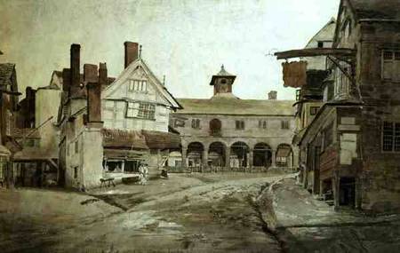 Market Place, Hereford od Cornelius Varley