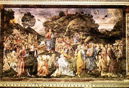 The Sermon on the Mount, from the Sistine Chapel od Cosimo Rosselli