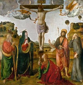 Crucifixion Christi with Maria and the hll.Johannes Maria Magdalena, Andreas and Franziskus
