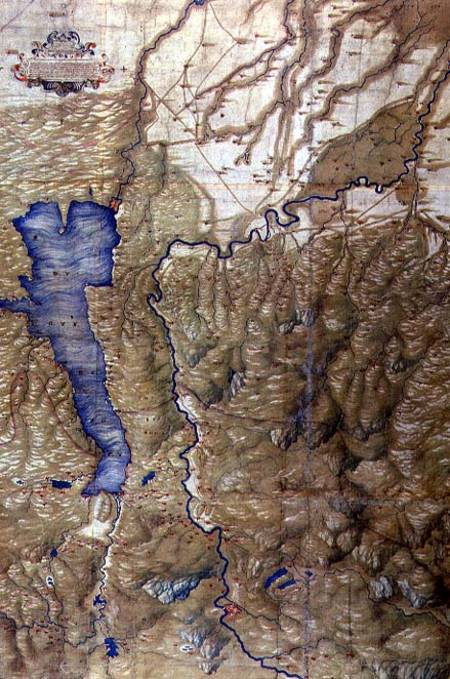 Map of Lake Garda and Surrounding Areas od Cristoforo Sorte