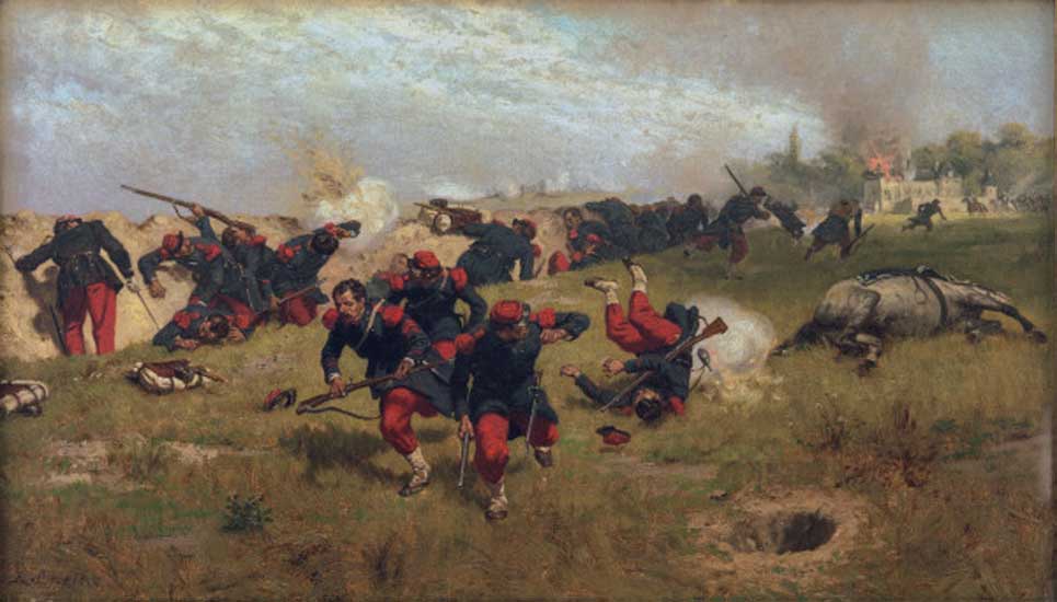 Frz. Infanterie unter Beschuss od Crofts Ernst