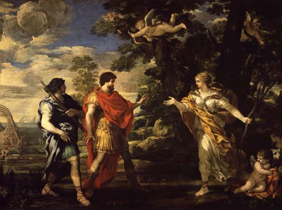 Venus Appearing to Aeneas as a Huntress od Pietro  da Cortona,