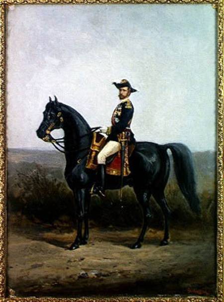 Equestrian Portrait of General George Ernest Boulanger (1837-91) od Daniel Alexander Williamson