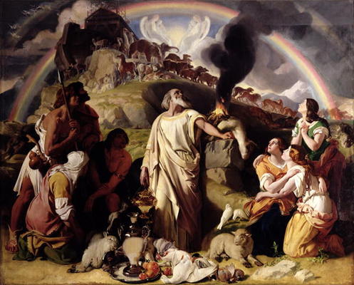 Noah's Sacrifice, 1847-53 (oil on canvas) od Daniel Maclise