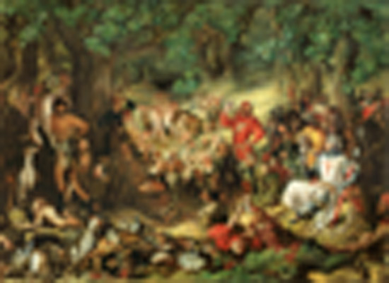 Robin Hood and his Merry Men Entertaining Richard the Lionheart in Sherwood Forest od Daniel Maclise
