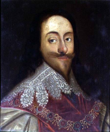 Charles I (1600-49) (panel) od Daniel Mytens