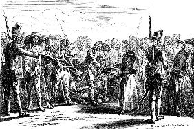 First Russian prisoners in Berlin after the Battle of Zorndorf in 1758