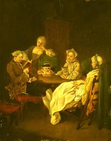 Society at the Table od Daniel Nikolaus Chodowiecki