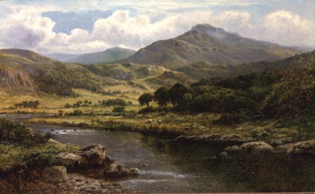 A Highland River Landscape od Daniel Sherrin