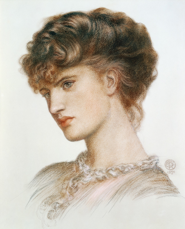 Portrait of Aglaia Coronio (nee Ionides) od Dante Gabriel Rossetti