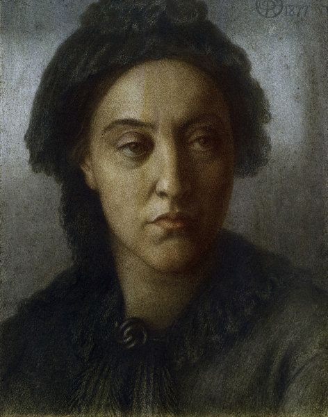 Christina Rossetti / Drawing by Rossetti od Dante Gabriel Rossetti