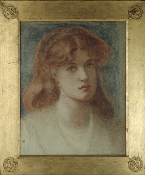D.Rossetti, Head of a Girl. od Dante Gabriel Rossetti
