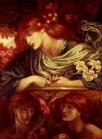 The unmarried noblewoman (The Blessed Damozel) od Dante Gabriel Rossetti