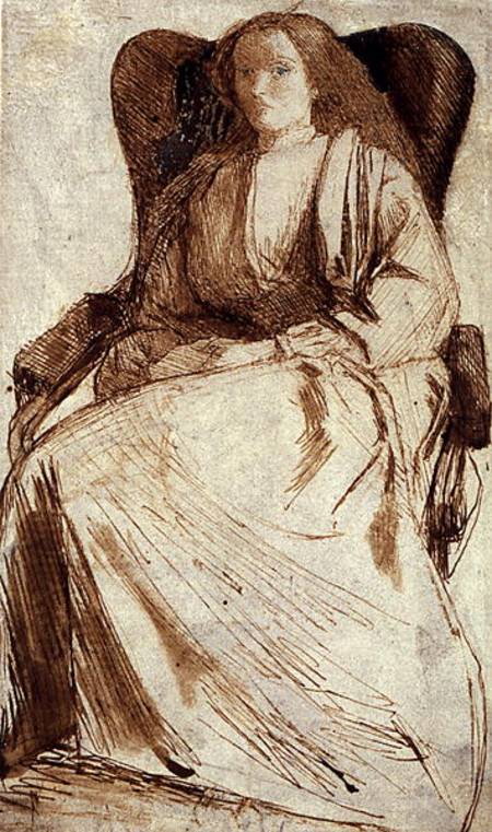 Elizabeth Siddall (d.1862) od Dante Gabriel Rossetti