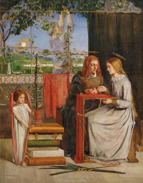 Rossetti / Girlhood of Mary Virgin od Dante Gabriel Rossetti