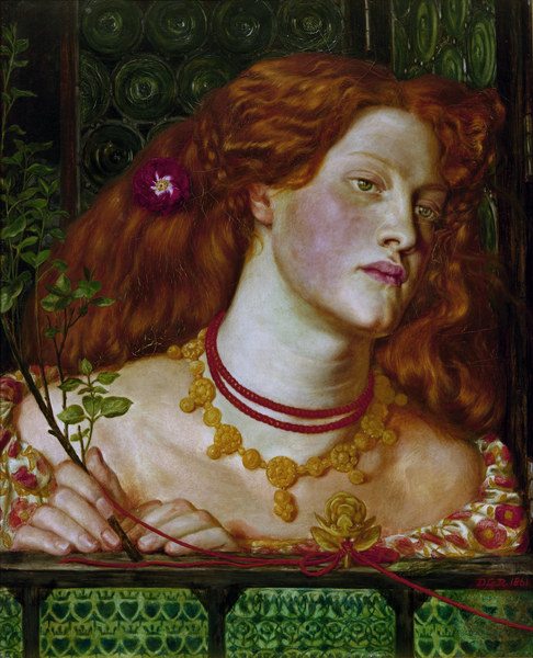 Rosamund Clifford / painting by Rossetti od Dante Gabriel Rossetti