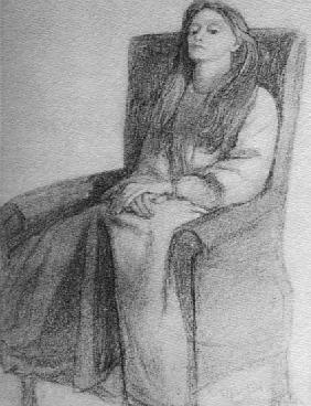 Elizabeth Siddal, c.1853 od Dante Gabriel Rossetti