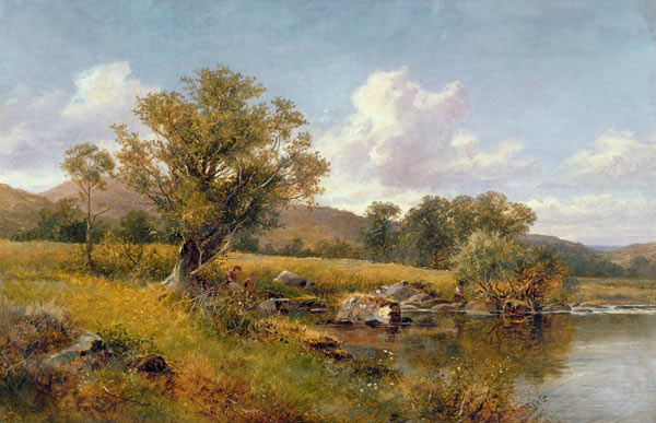 A River Landscape od David Bates