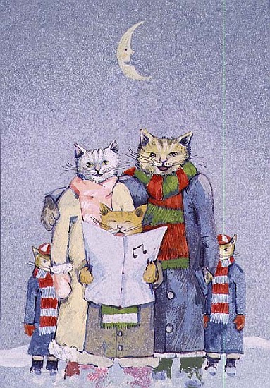 Caroling Cats  od David  Cooke