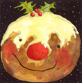 Christmas Pudding (gouache) 