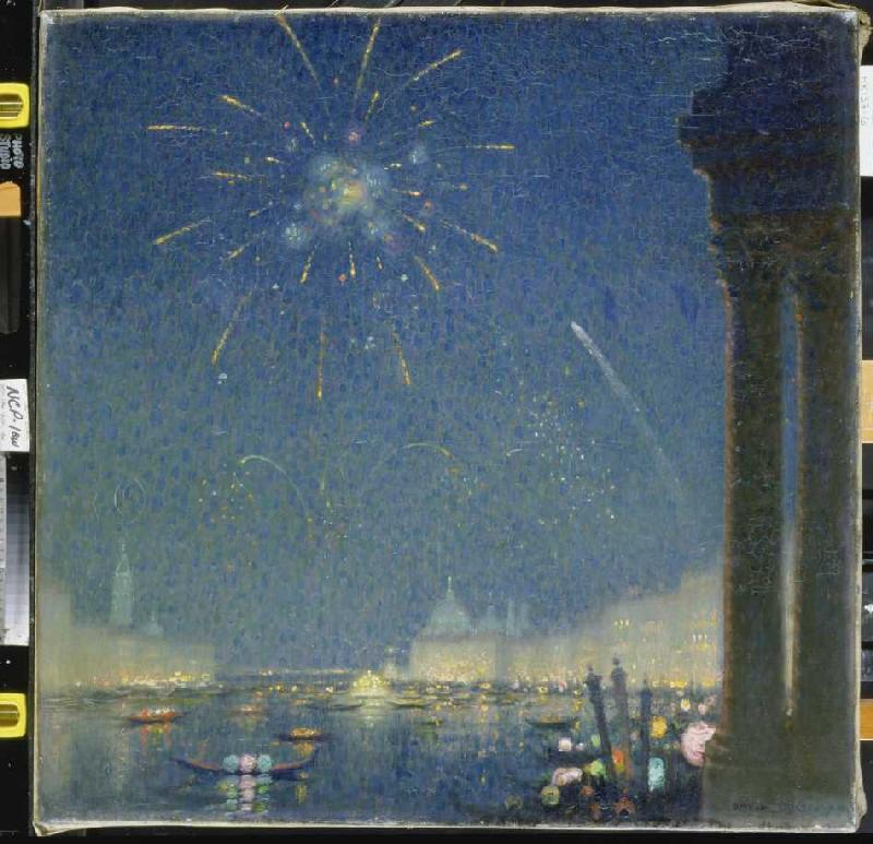 Let off fireworks at the carnival in Venice od David Ericson
