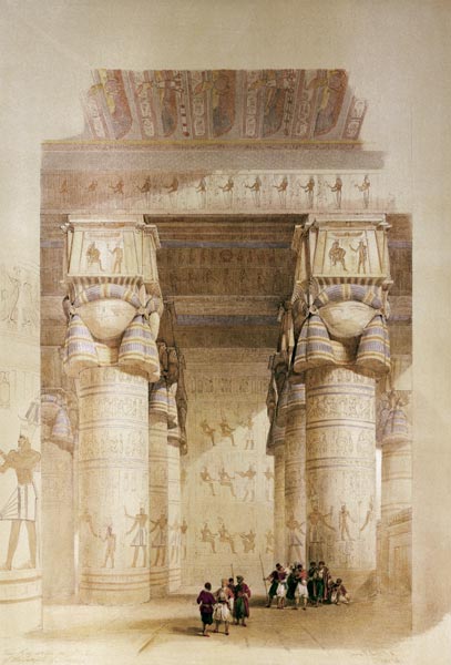 Dendera , Hathor Temple od David Roberts