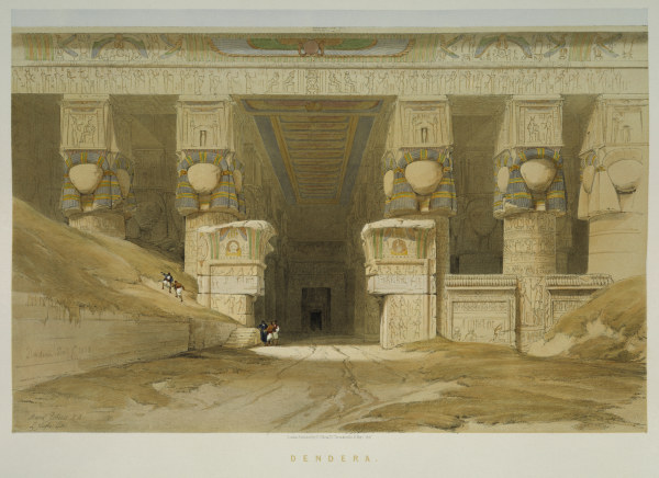 Dendera , Hathor Temple od David Roberts