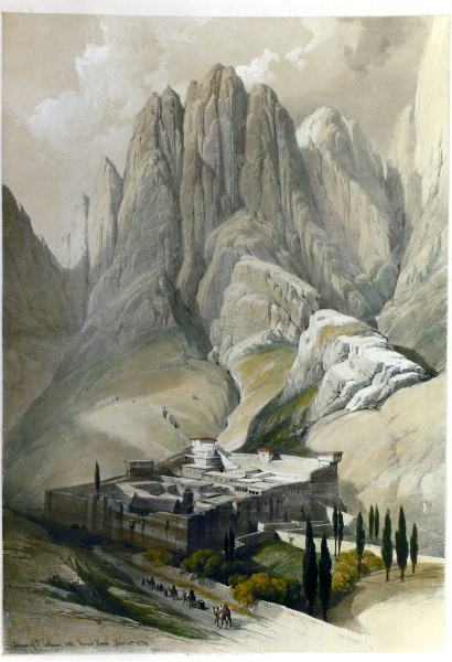 Sinai , St.Catherine Monast. od David Roberts