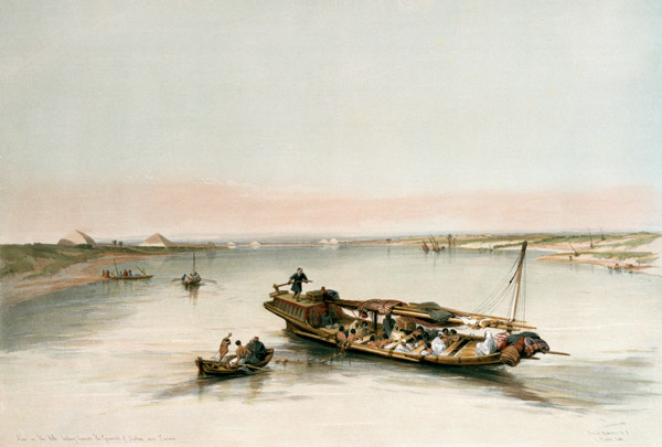 Nile w.Slave Boat od David Roberts