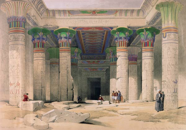 Grand Portico of the Temple of Philae, Nubia, from ''Egypt and Nubia''; engraved by Louis Haghe (180 od David Roberts