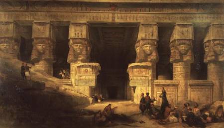 The Temple of Dendera, Upper Egypt od David Roberts