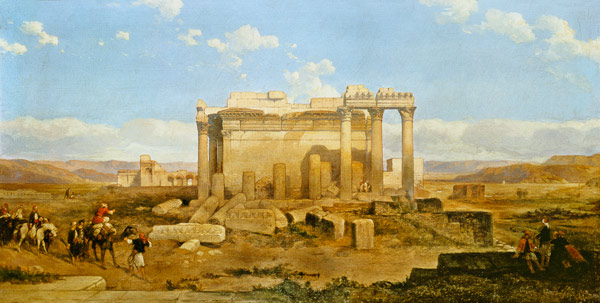 The Ruins of the Smaller Temple at Baalbeck od David Roberts