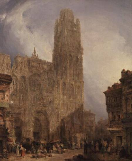West Front of Notre Dame, Rouen od David Roberts