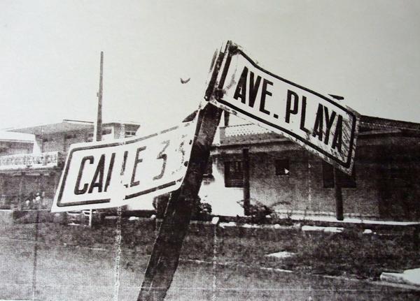 Black and white street sign od David Studwell