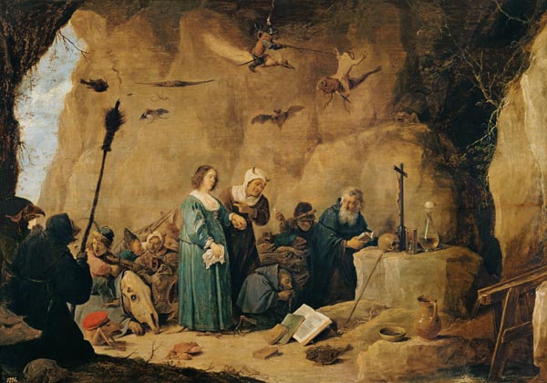 The temptation of the St. Antonius Abad. od David Teniers