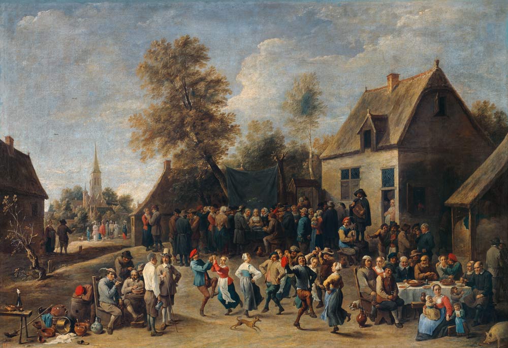Teniers the Younger / Peasant Festival od David Teniers