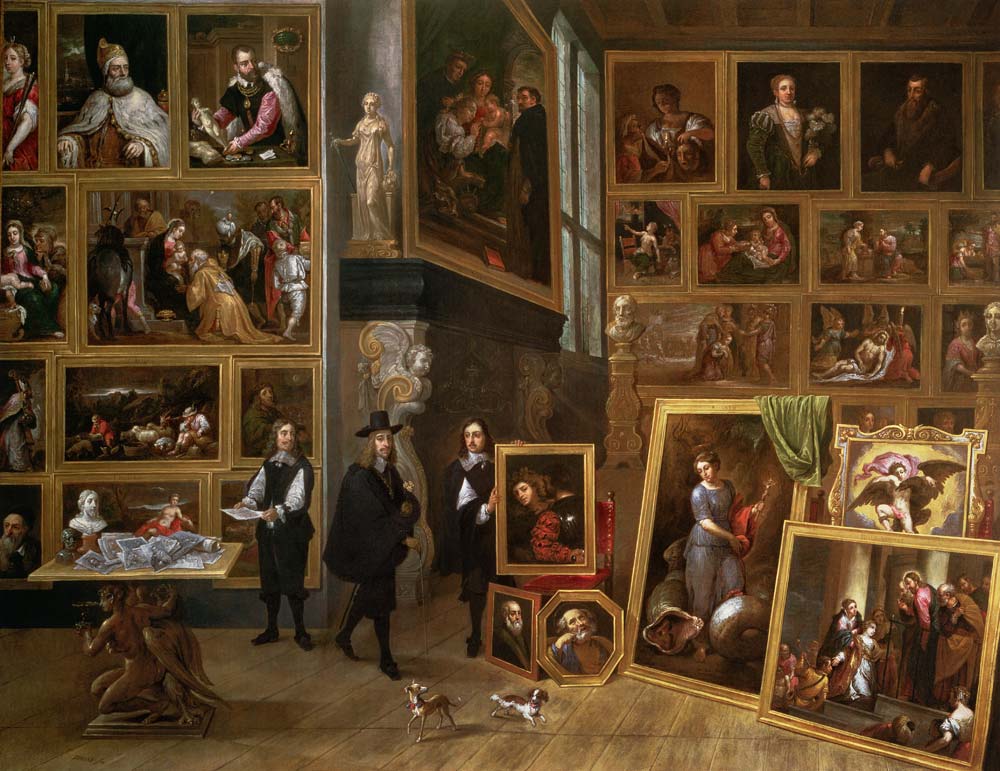 The Picture Gallery of Archduke Leopold Wilhelm (1614-61) od David Teniers