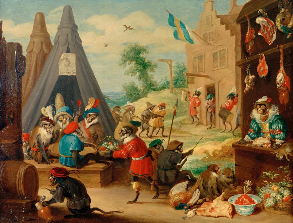 Festival of Monkeys od David Teniers