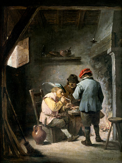 Peasants by an Inn Fire od David Teniers