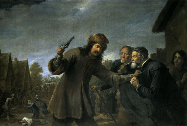 David Teniers d.J.,Überfall auf ein Dorf od David Teniers