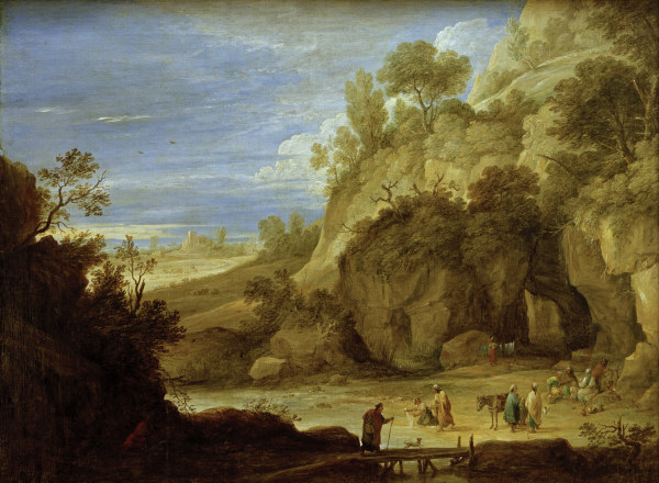 D.Teniers d.J., Felslandschaft mit ... od David Teniers